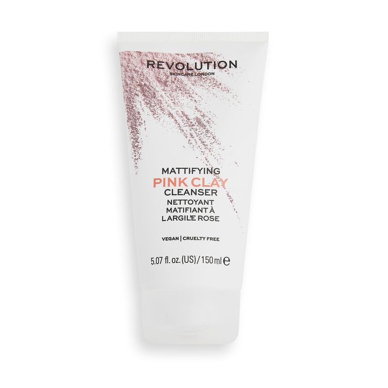 Makeup Revolution Skincare Mattifying Pink Clay Mud-to-Foam Cleanser
