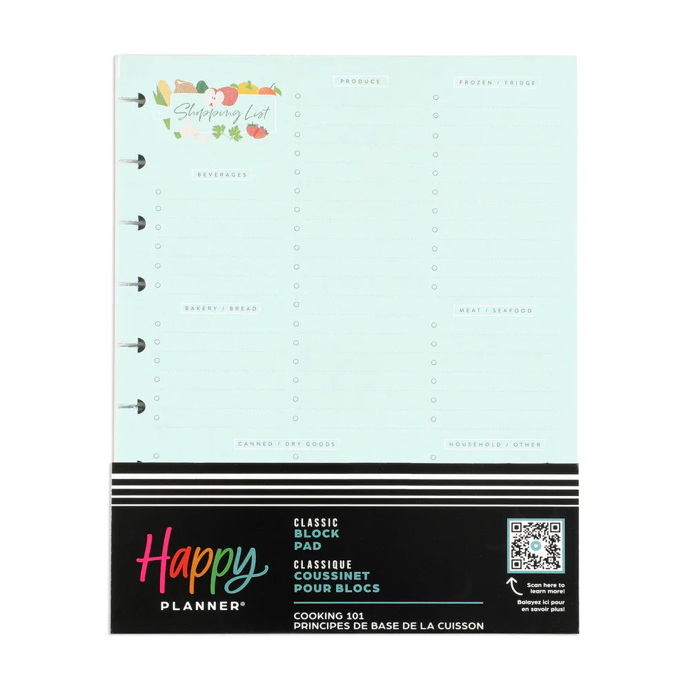 Happy Planner - Cooking 101 Classic Block Pad