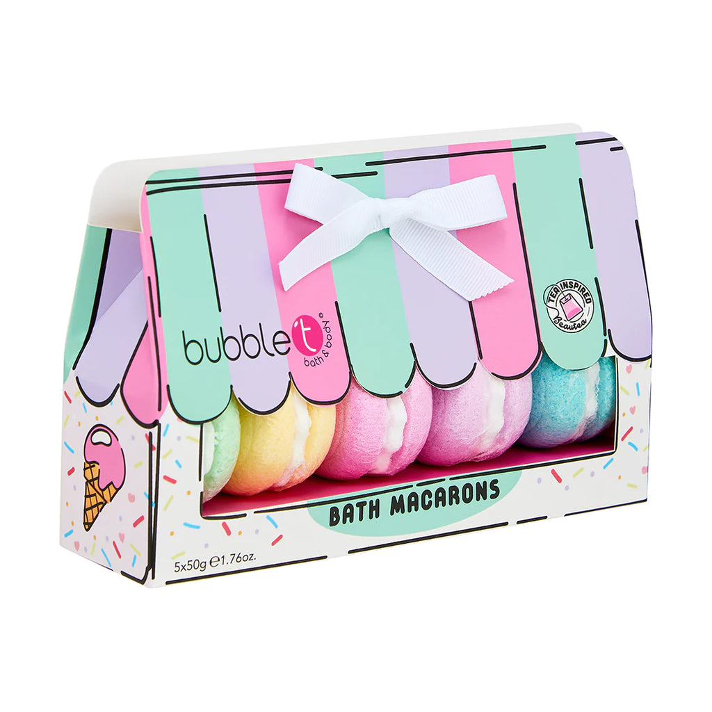 Bubble T Cosmetics - Bath Bomb Macaron Gift Set - Cartoon Edition (5 x 50g)