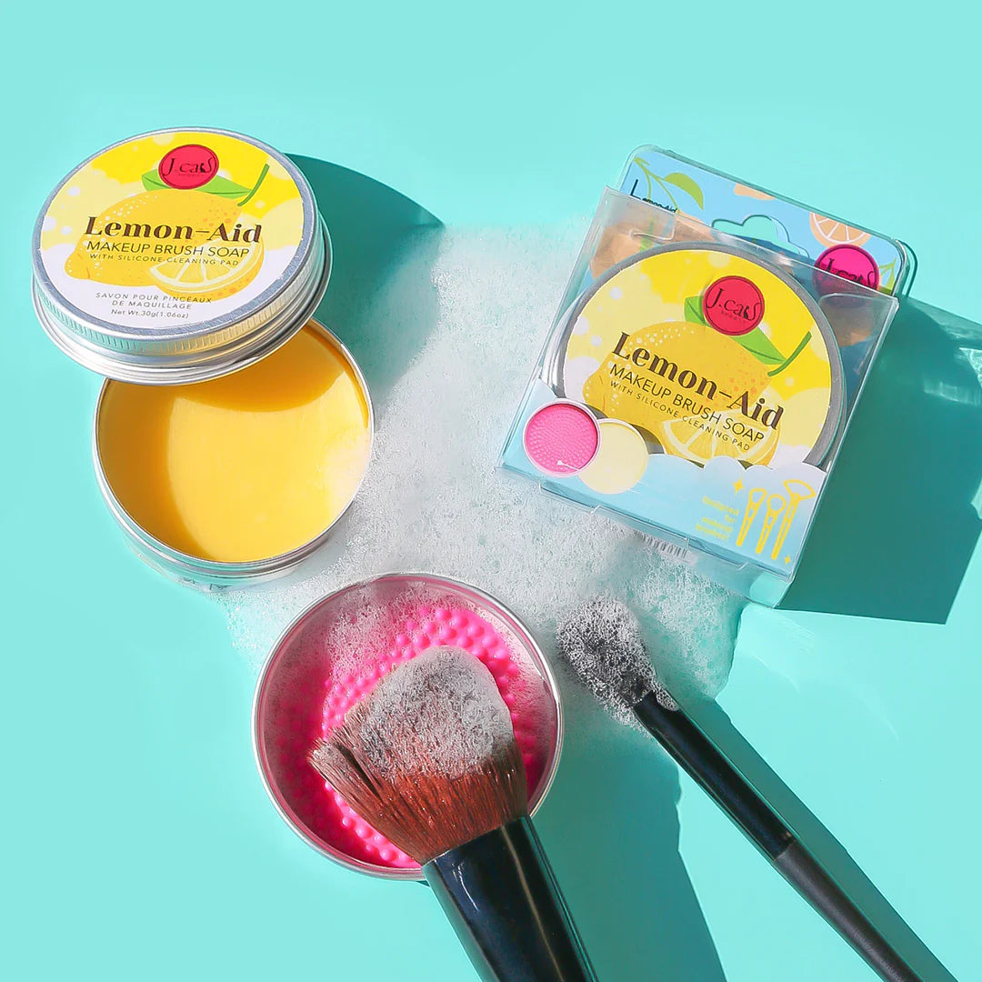 J.Cat Beauty - Lemon Aid Makeup Brush Soap