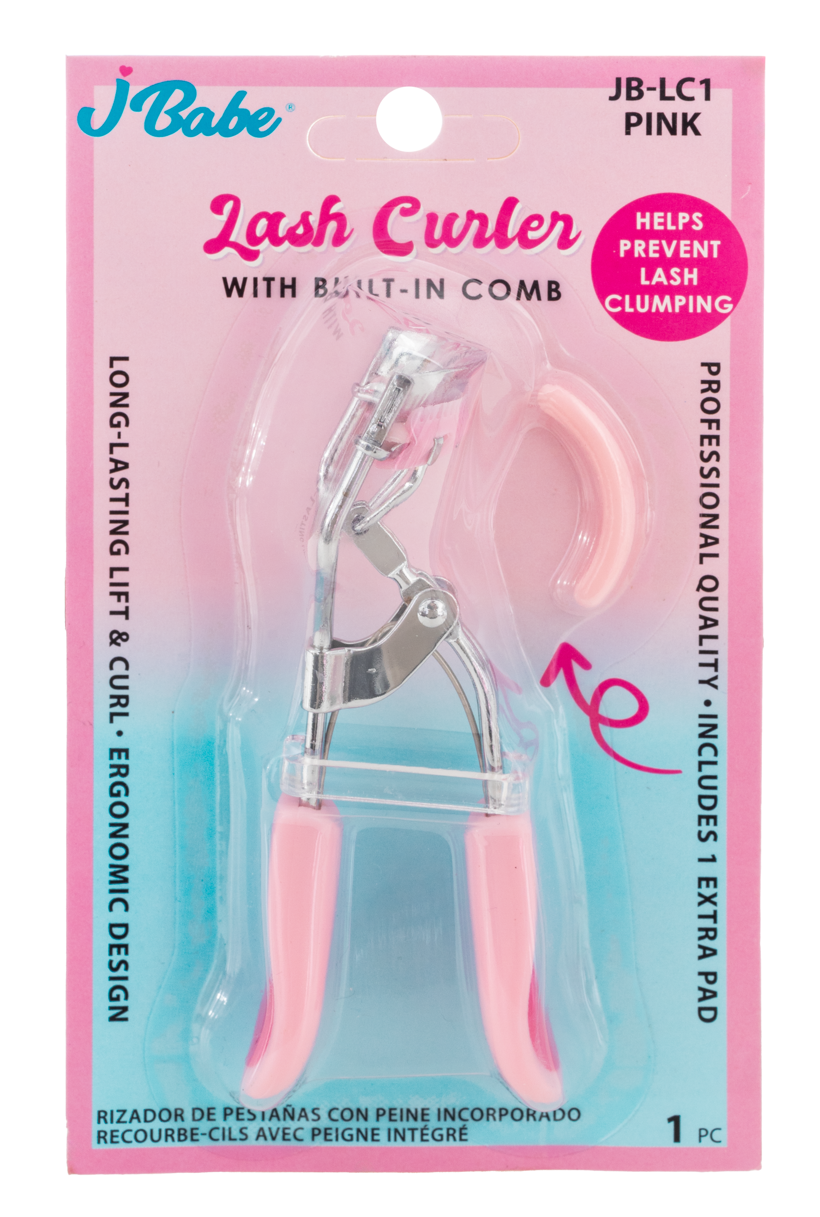 JLash Babe Recourbe-cils avec peigne Light Pink