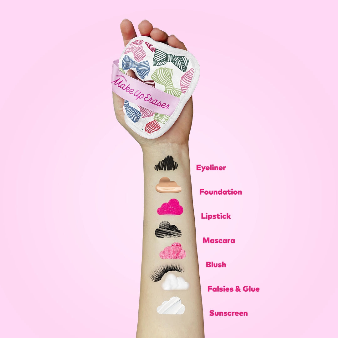 Makeup Eraser - Fab-Bow-Lous 7-Day Set - the Whimsical Pink Bow Edit