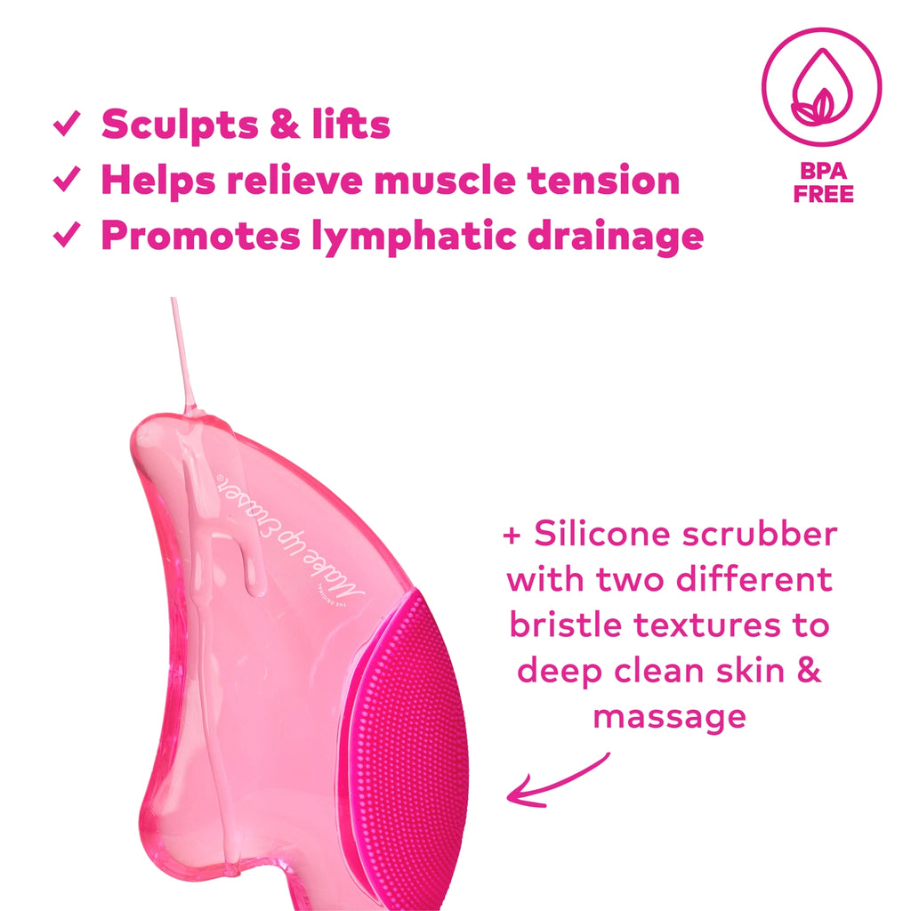 Makeup Eraser - Puff Eraser 2n1 Gua Sha & Facial Scrubber