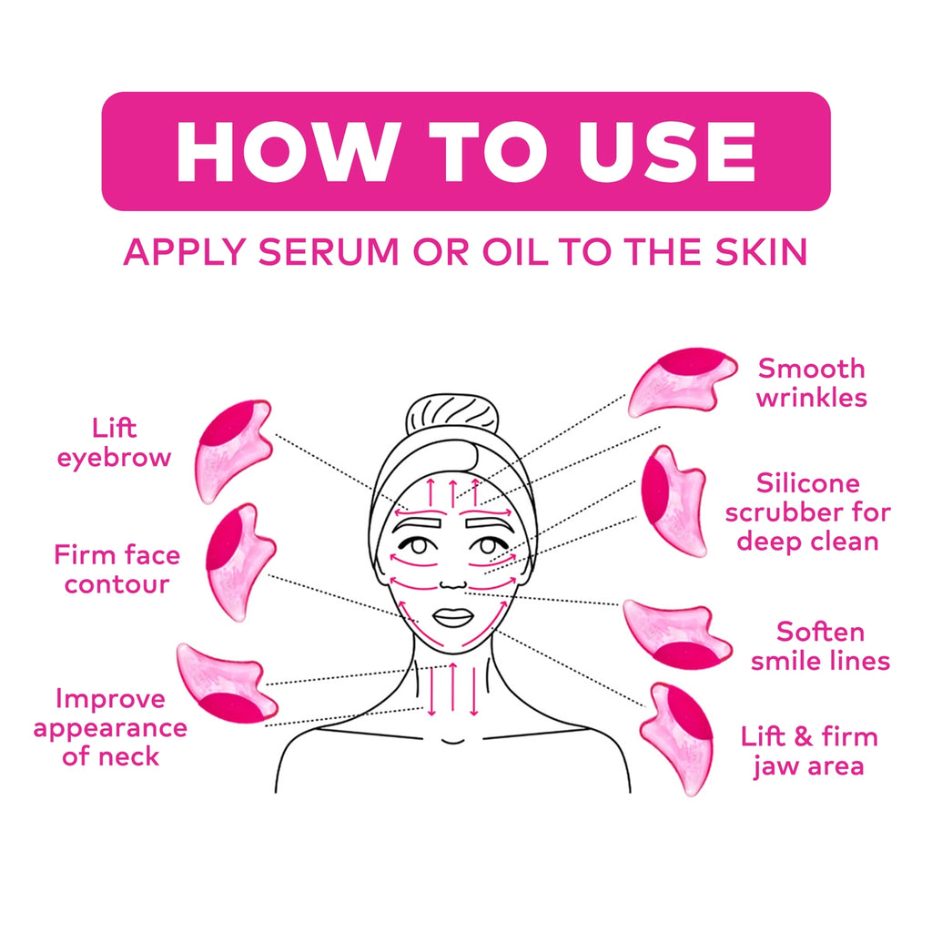 Makeup Eraser - Puff Eraser 2n1 Gua Sha & Facial Scrubber