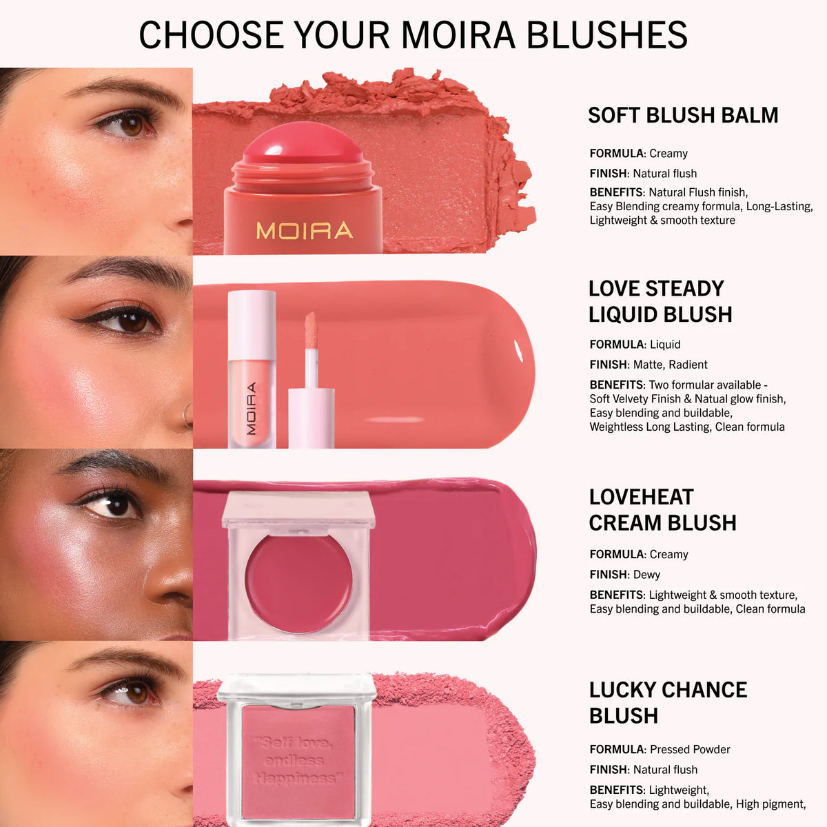 MOIRA Soft Blush Balm