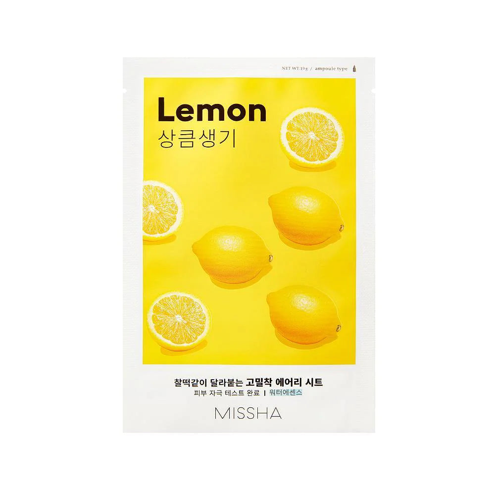 Missha - Airy Fit Sheet Mask - Lemon