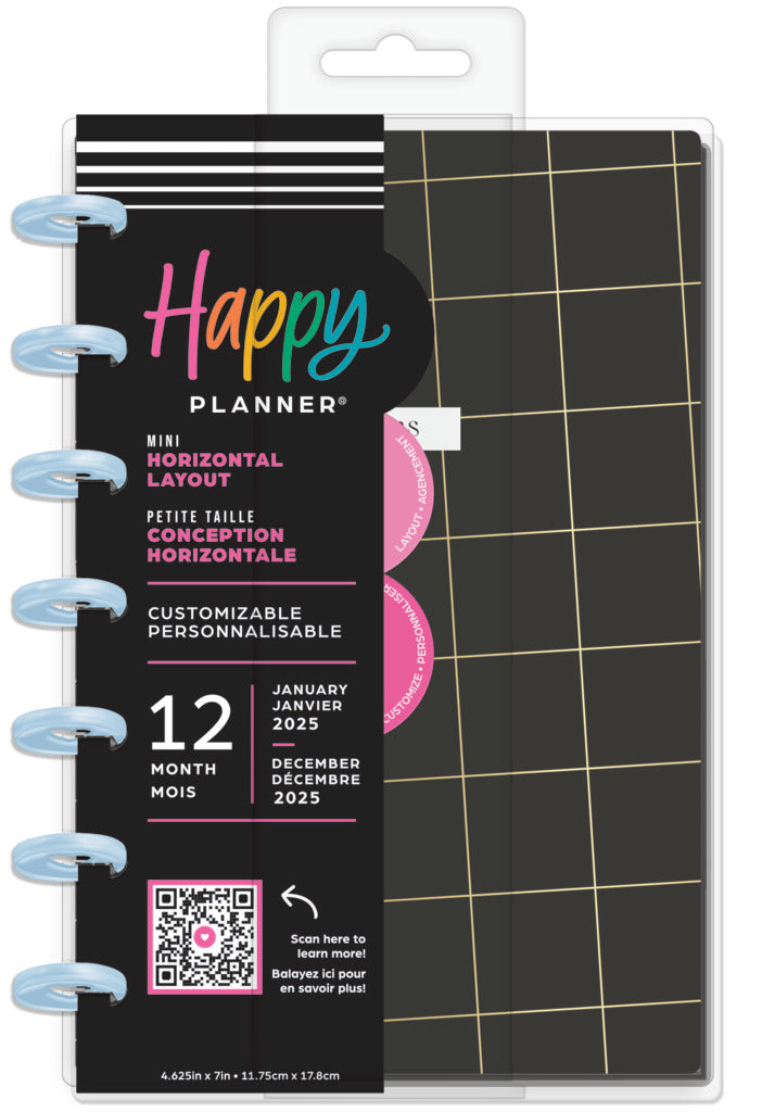 Happy Planner (12M) 2025 MINI Happy Planner Mauve & Moss (dashboard)