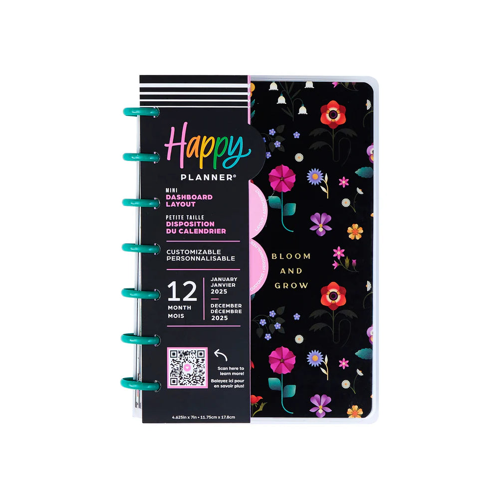 Happy Planner (12M) 2025 MINI Happy Planner  Radiant Garden (dashboard)