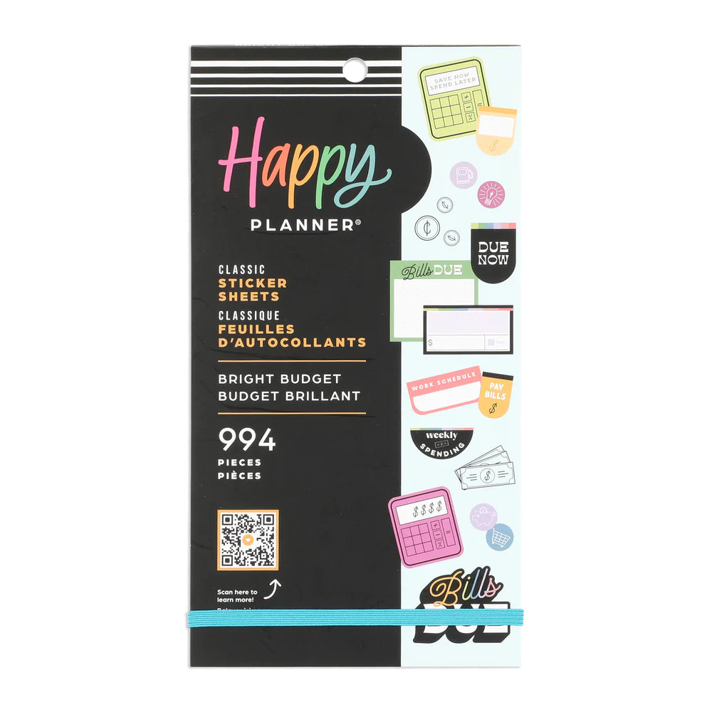Happy Planner - Value Pack Stickers Bright Budget