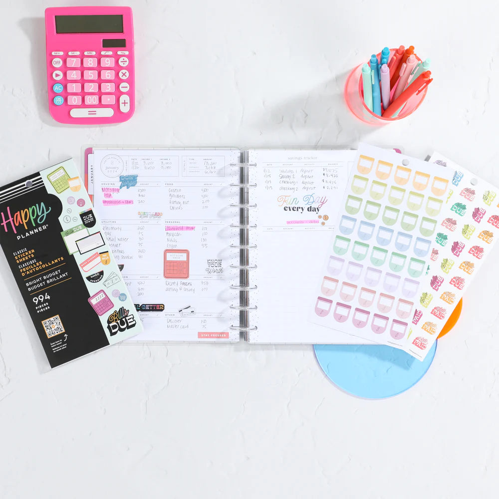 Happy Planner - Value Pack Stickers Bright Budget