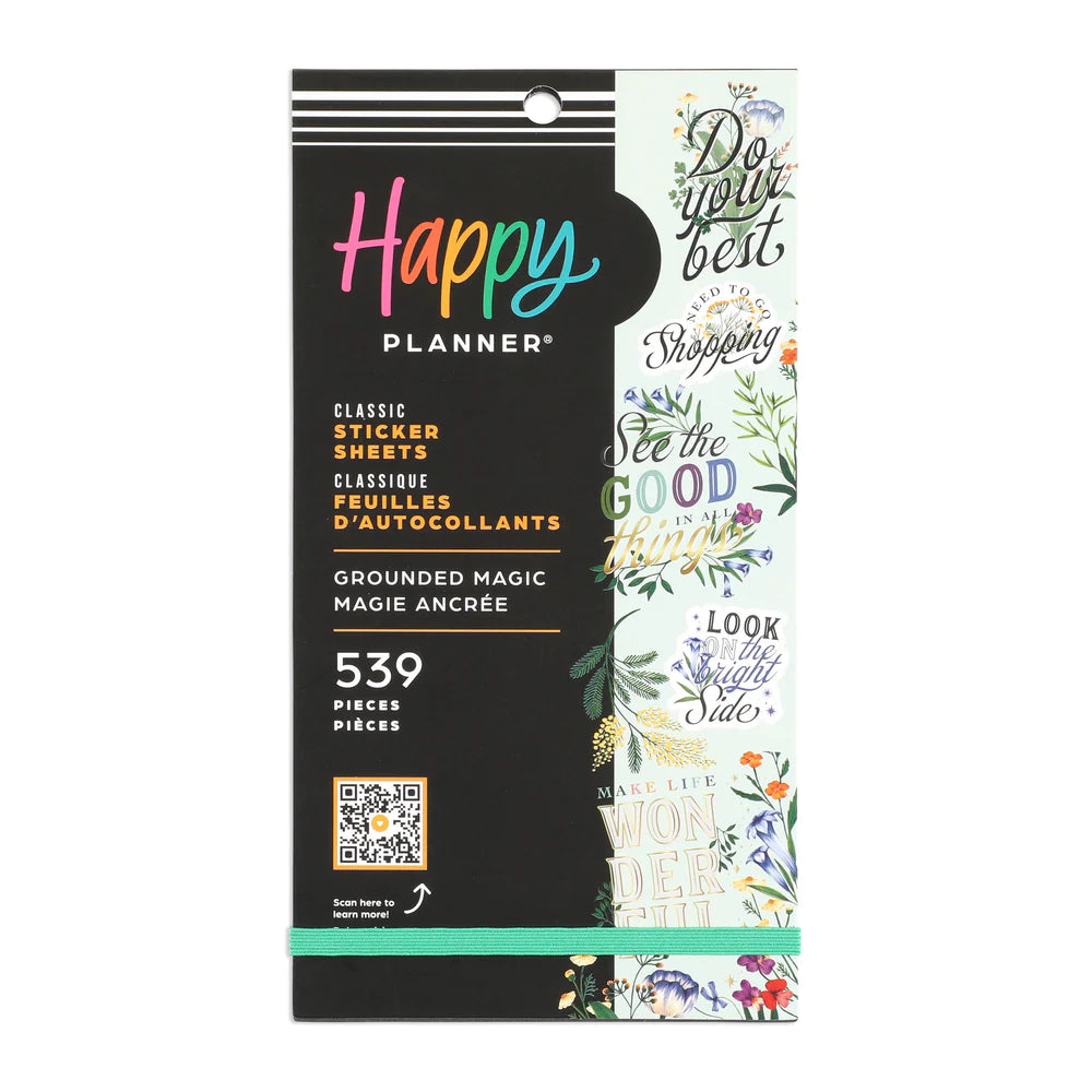 Happy Planner - Value Pack  Sheet Stickers Grounded Magic