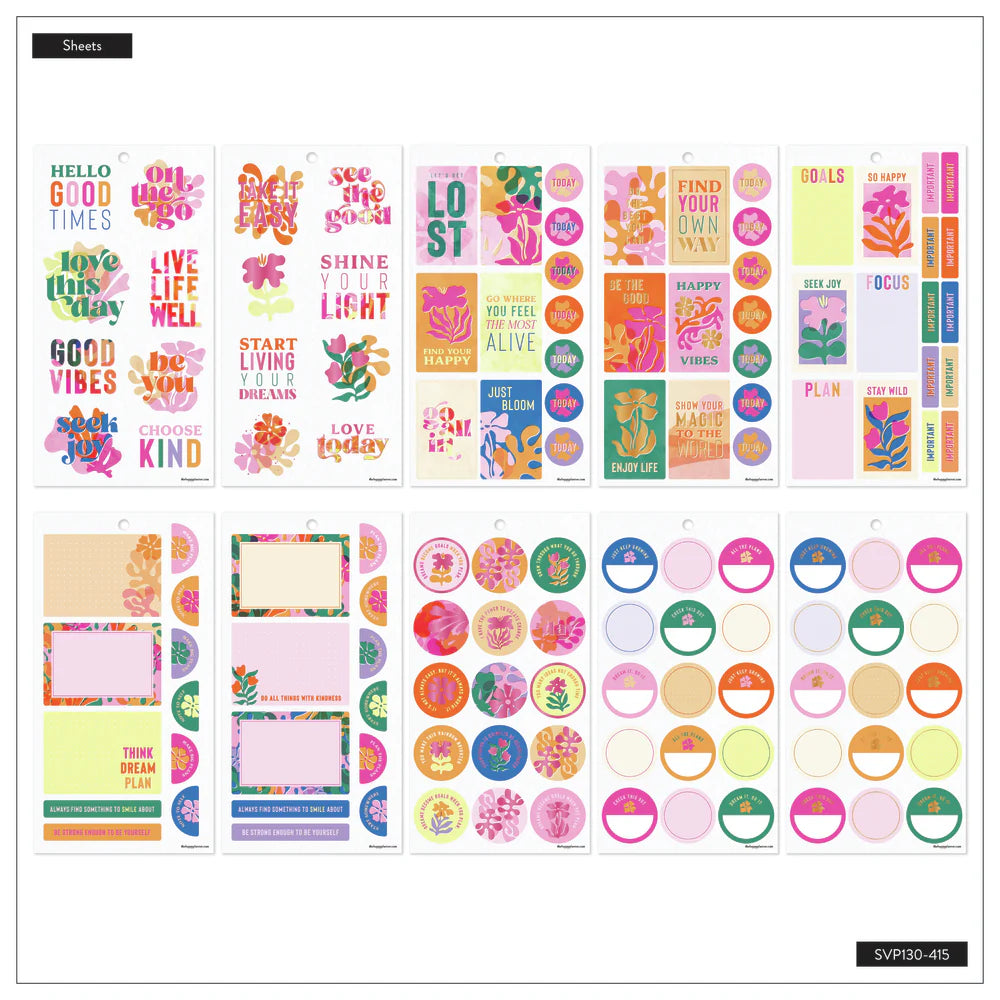 Happy Planner - Value Pack Stickers Vivid Tropics