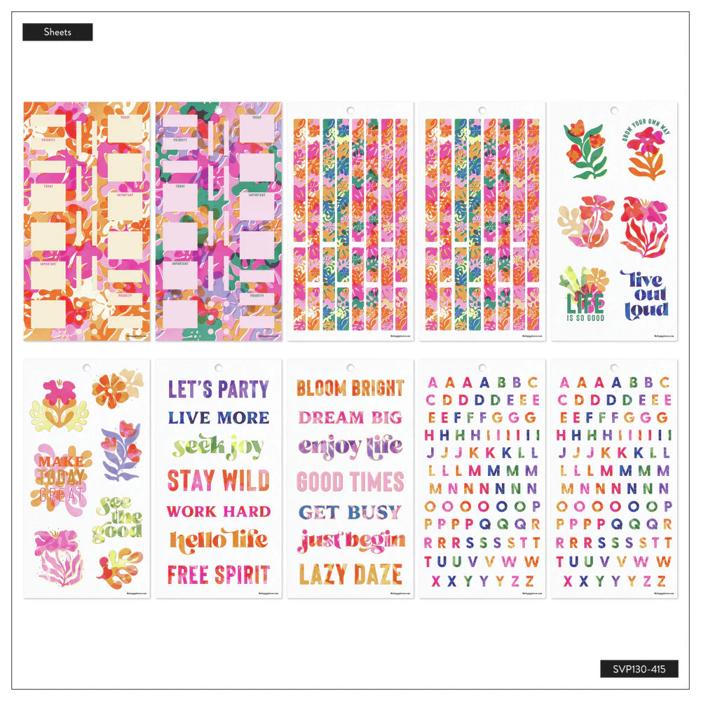 Happy Planner - Value Pack Stickers Vivid Tropics