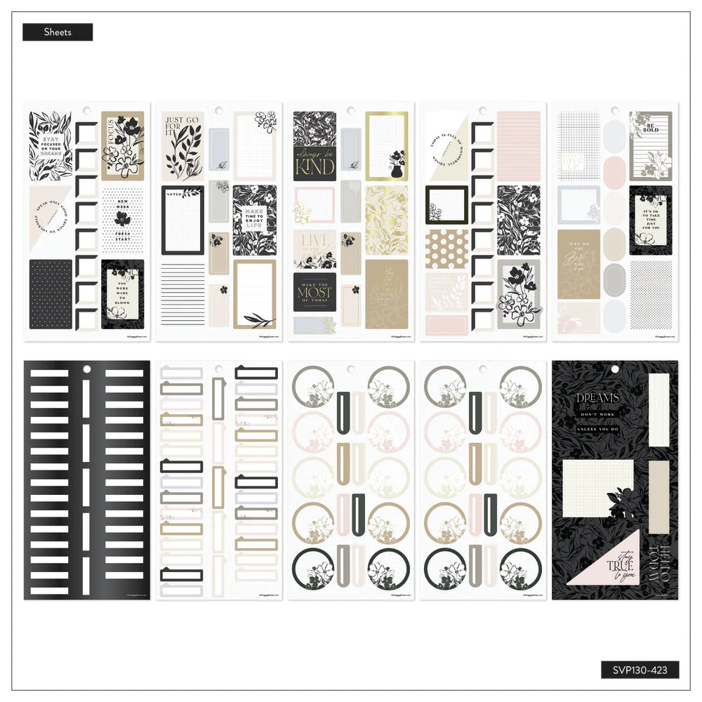 Happy Planner - Value Pack Stickers Sketchy Florals