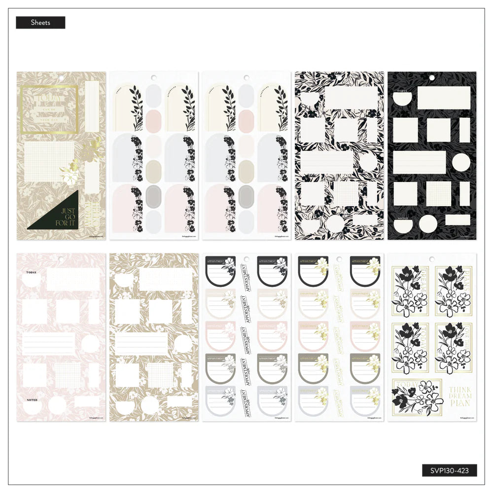 Happy Planner - Value Pack Stickers Sketchy Florals