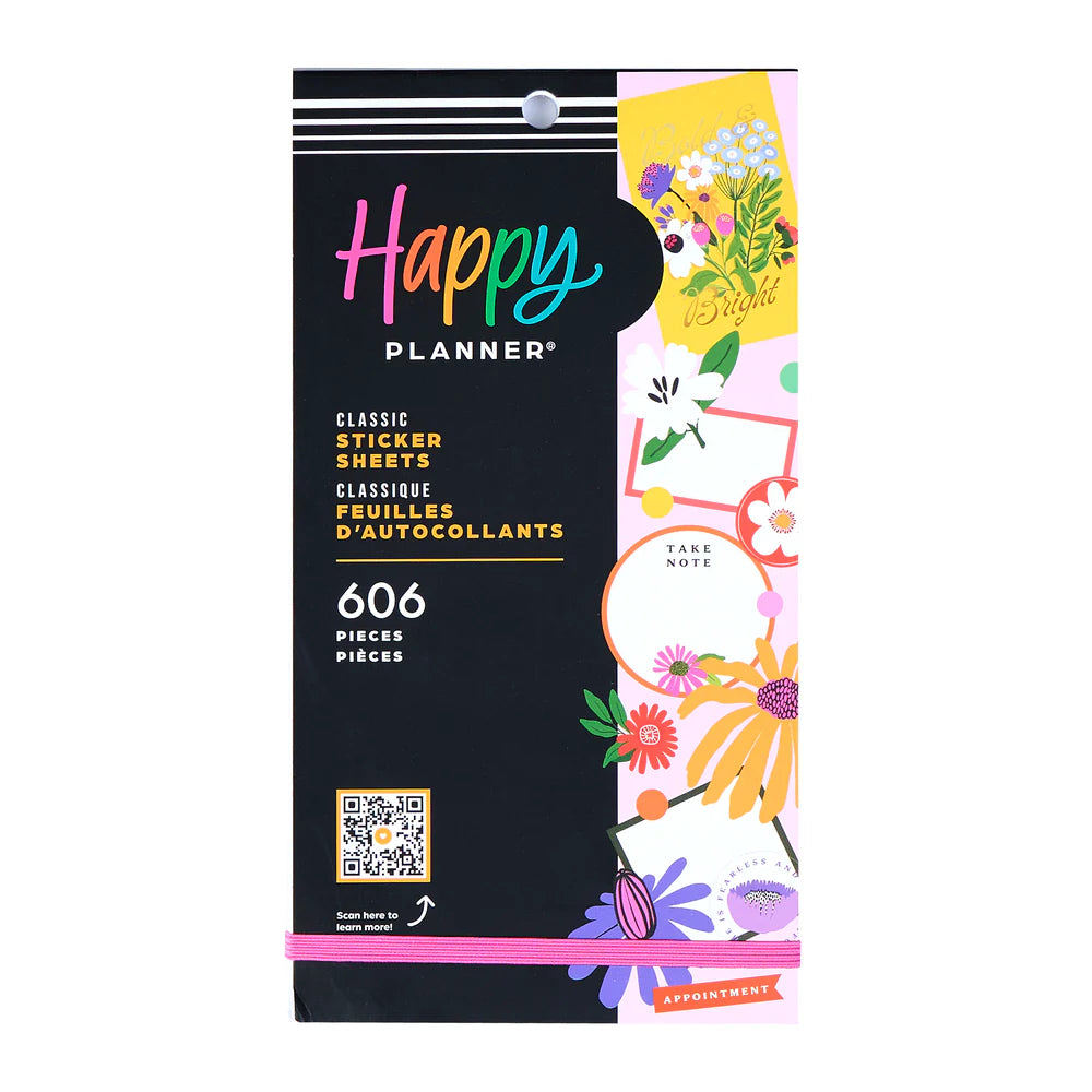 Happy Planner - Value Pack Stickers Brilliant Blooms