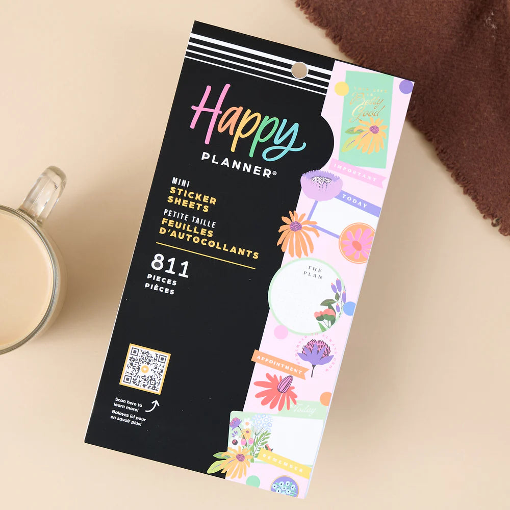 Happy Planner - Value Pack Stickers Brilliant Blooms Mini