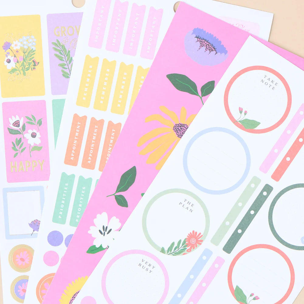 Happy Planner - Value Pack Stickers Brilliant Blooms Mini