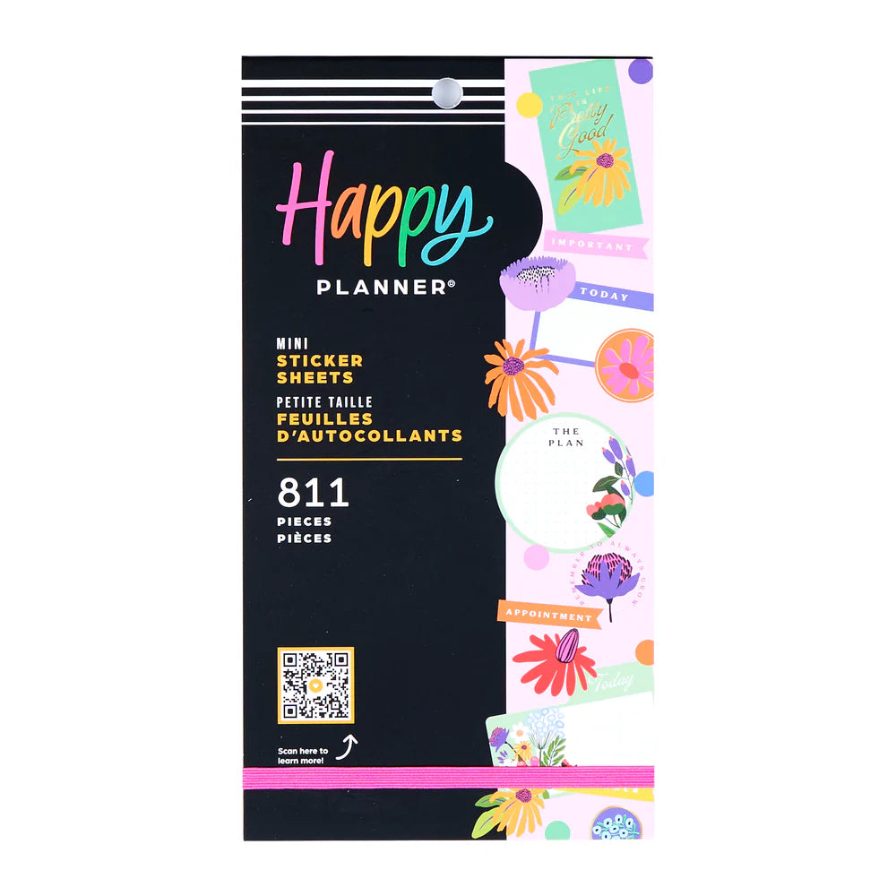 Happy Planner - Value Pack Stickers Brilliant Blooms Mini