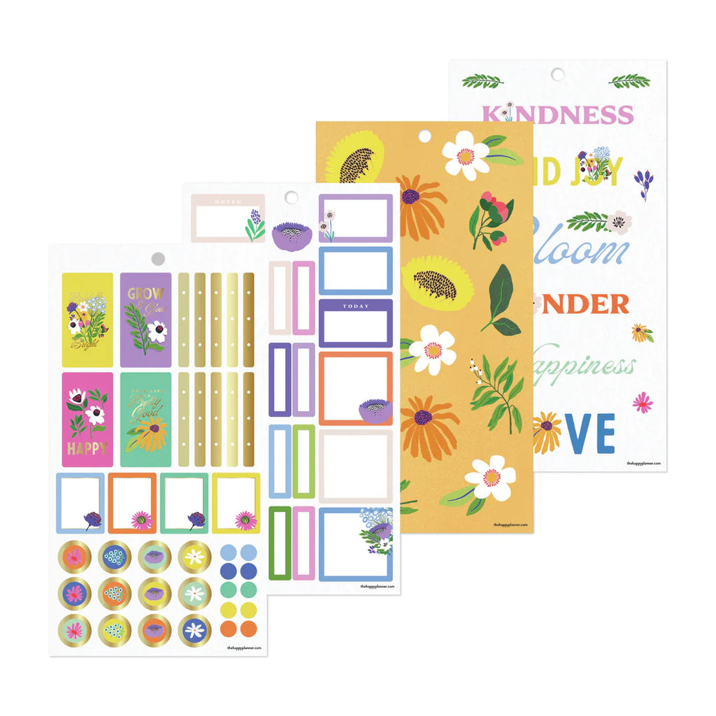 Happy Planner - Value Pack Stickers Brilliant Blooms Mini