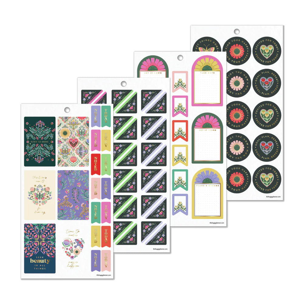 Happy Planner - Value Pack Stickers Folk and Flora