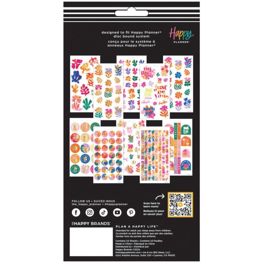 Happy Planner - 10 Sheet Stickers Vivid Tropics
