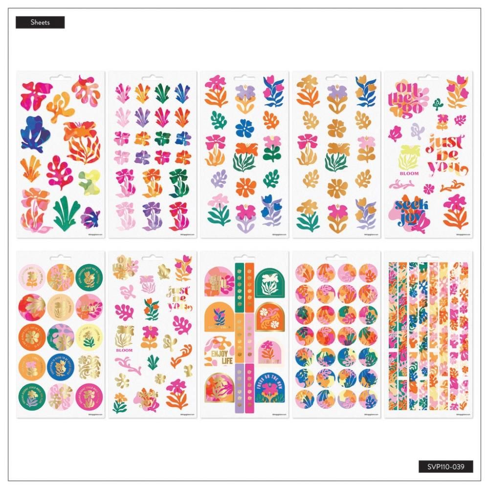 Happy Planner - 10 Sheet Stickers Vivid Tropics