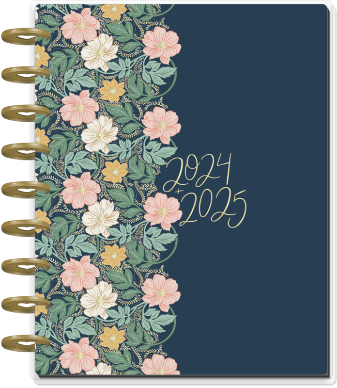 Happy Planner® (18M) 2024 Vertical Chintzcore Flowers Classic