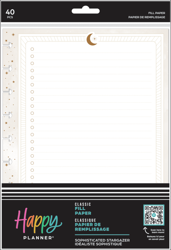 Happy Planner - Sophisticated Stargazer Classic Fill Paper