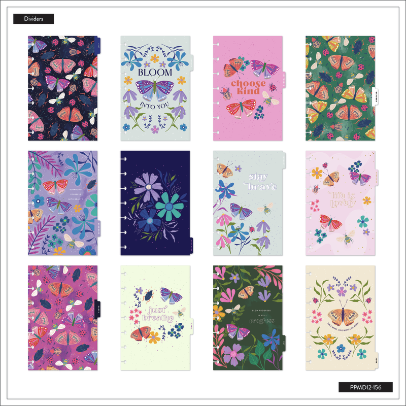 Happy Planner - (12M) 2024 Mini Midnight Botanical Dashboard