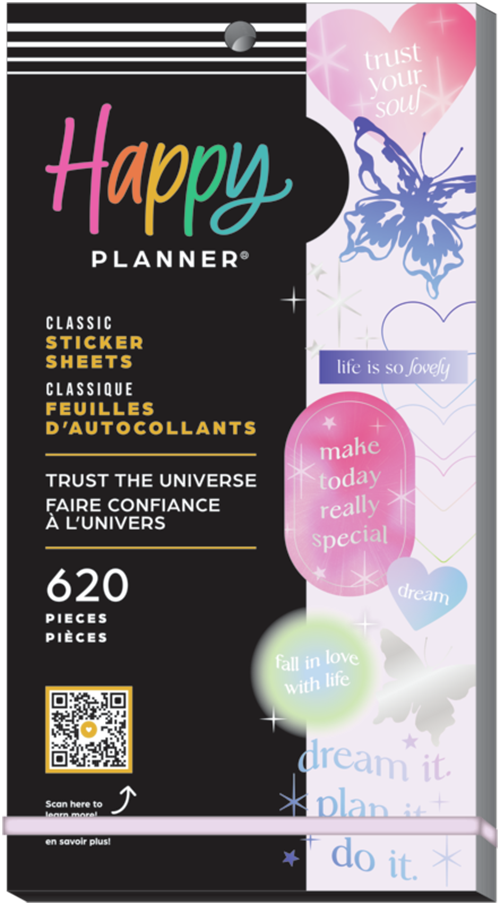 Happy Planner - Trust The Univers Classic 30 Sheet Sticker Pack