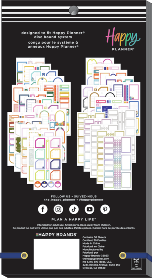 Happy Planner - Essential Boxes Classic 30 Sheet Sticker Pack