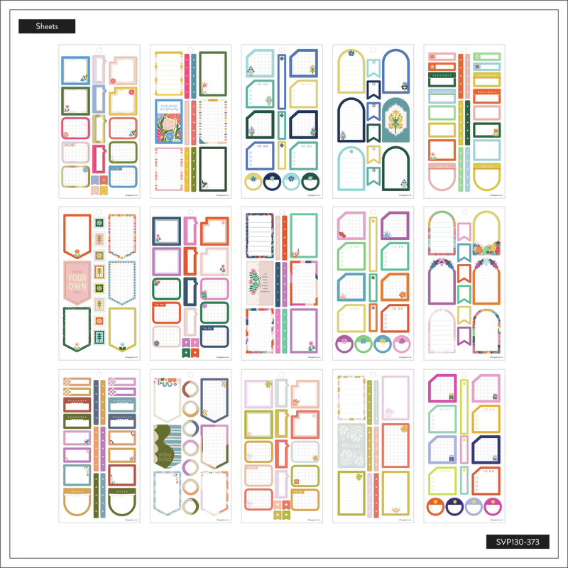 Happy Planner - Essential Boxes Classic 30 Sheet Sticker Pack