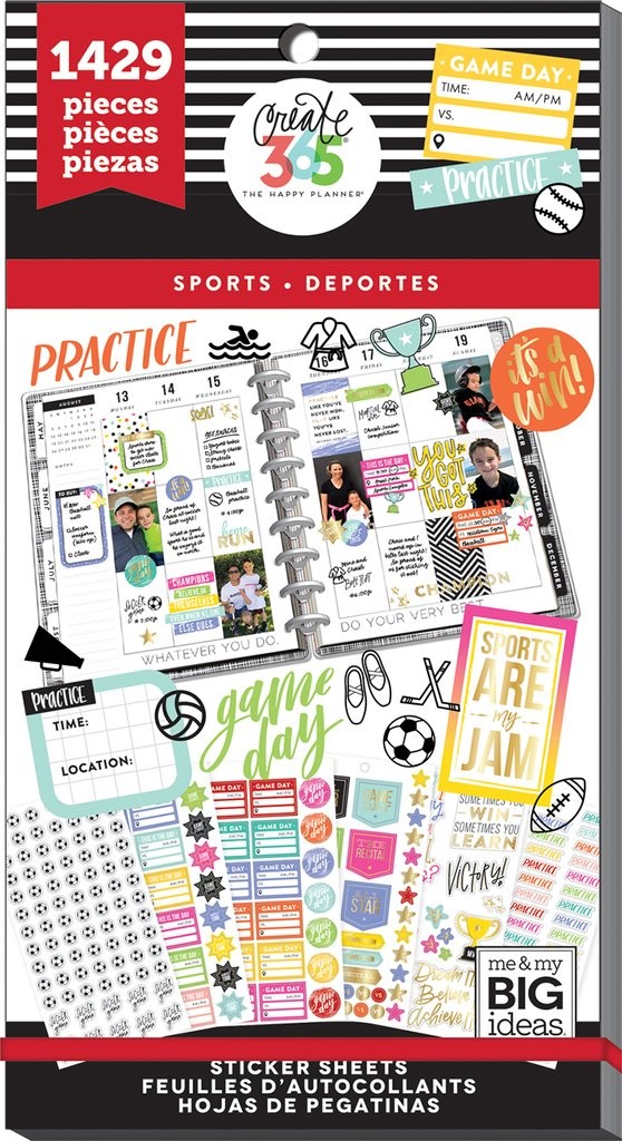 Happy Planner Value Pack Stickers - Sports