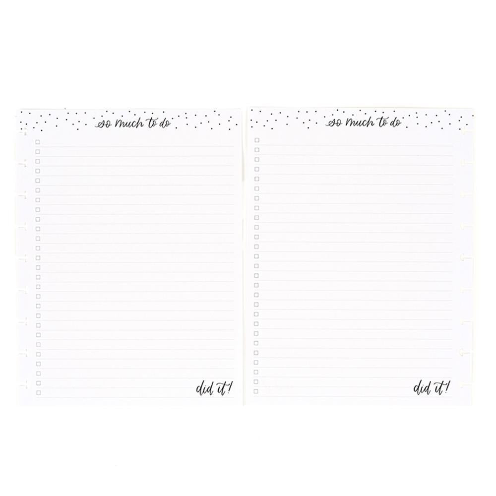 Happy Planner - So much to do Classic Filler Paper Checklist Lined