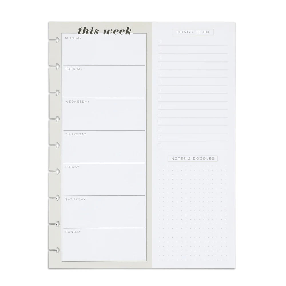 Happy Planner - Perfect Plans Weekly Priorities Classic Filler Paper