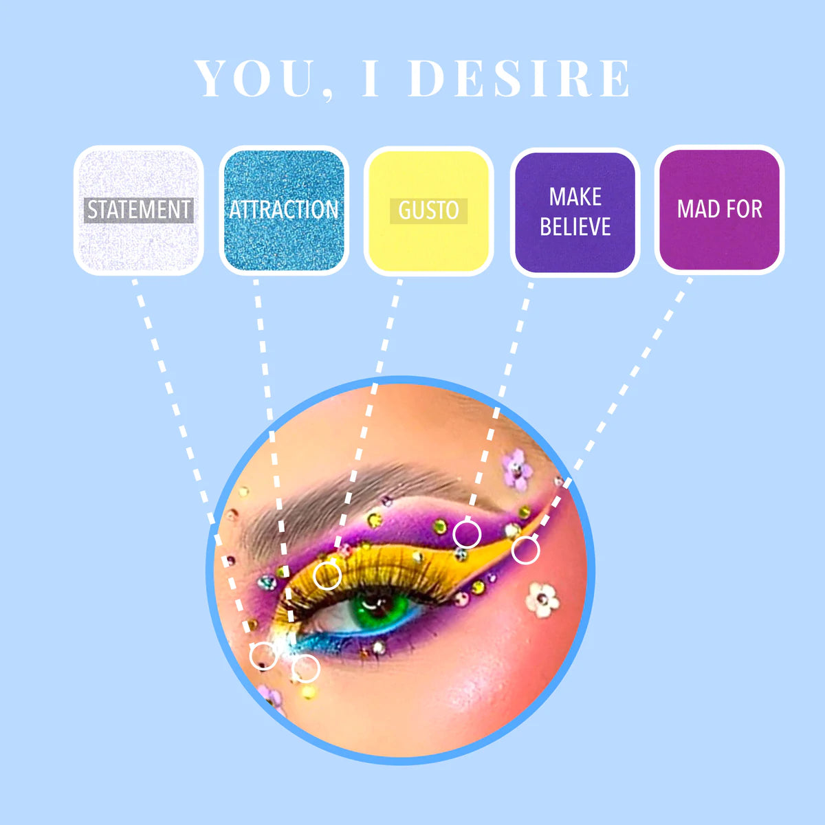 Moira - Destiny Eye & Face Palette - 006 You, I Desire