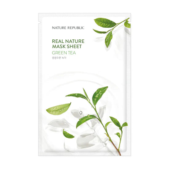 NATURE REPUBLIC - Reel Nature Green Tea Mask Sheet