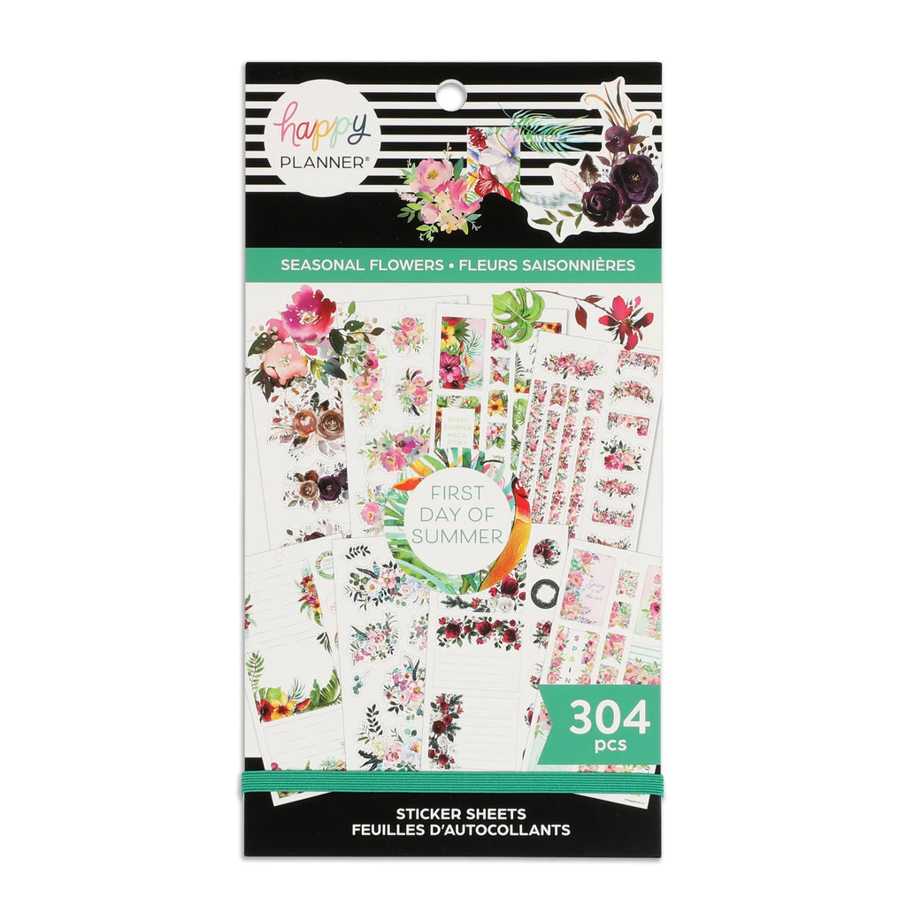 Happy Planner - Value Pack Sticker Seasonal Flowers 30 Sheet