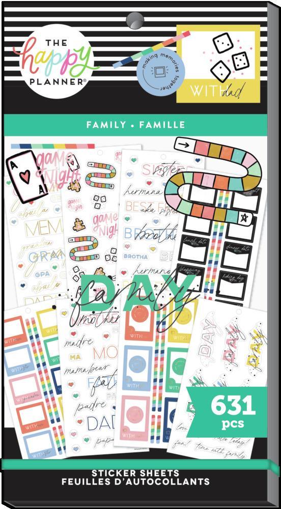 Happy Planner - Value Pack Stickers Family
