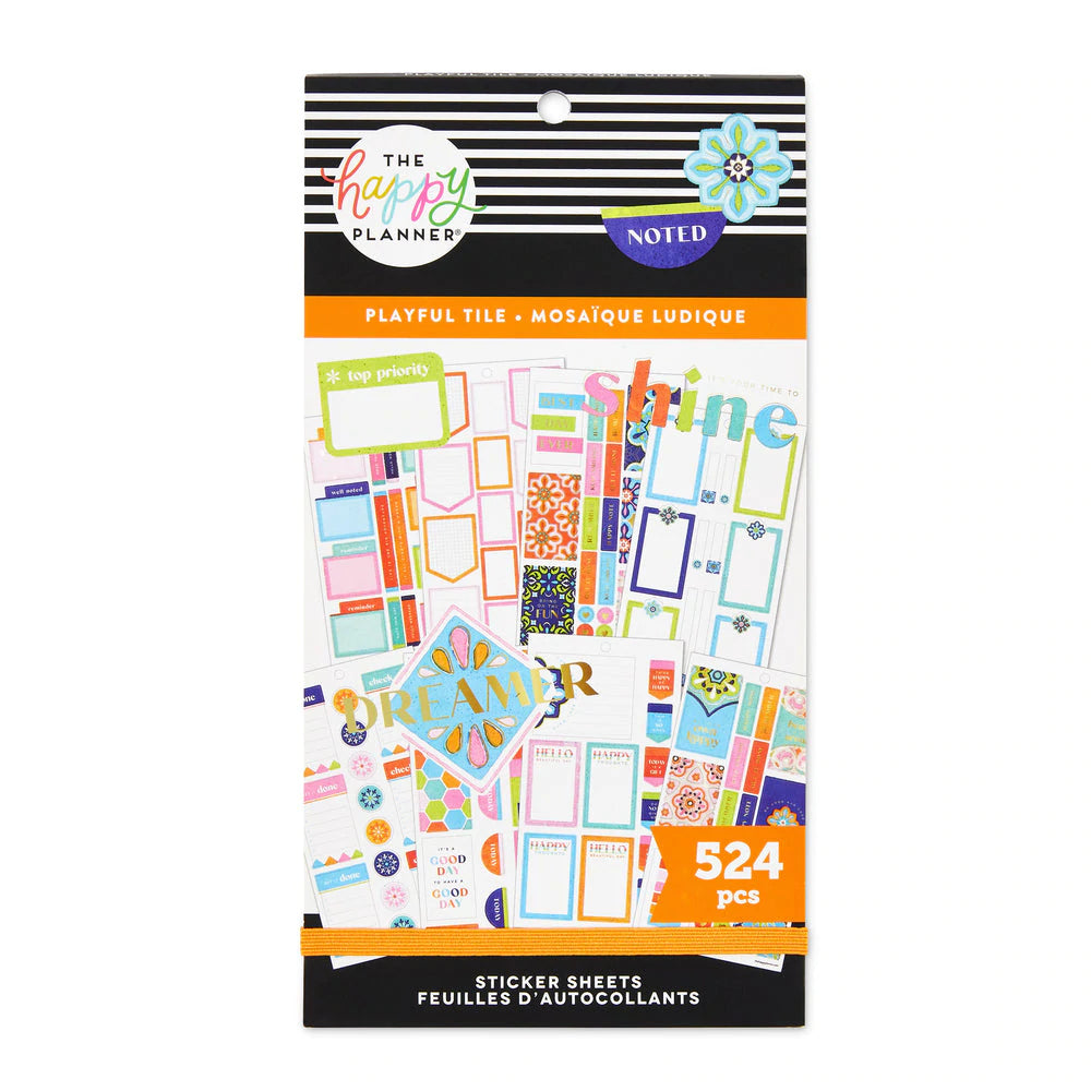 Happy Planner - Value Pack Stickers Playful Tile