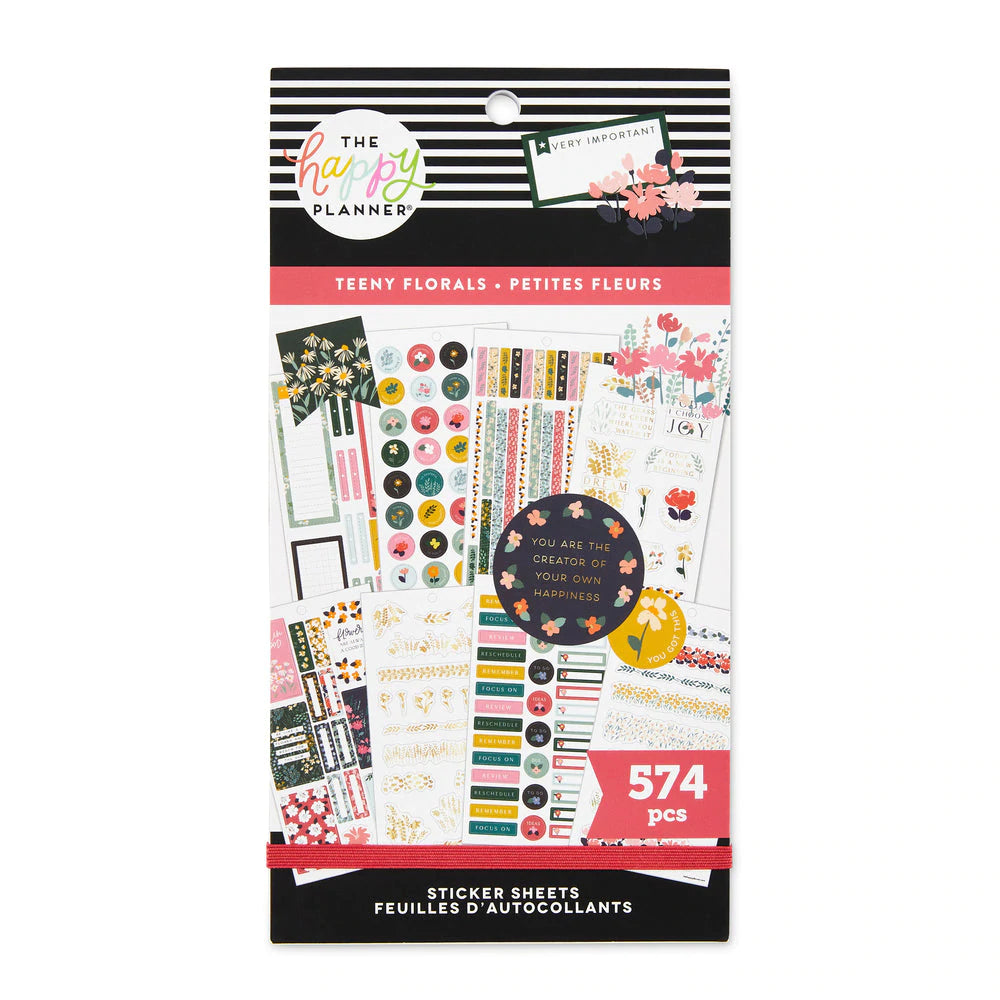 Happy Planner - Value Pack Stickers Teeny Florals