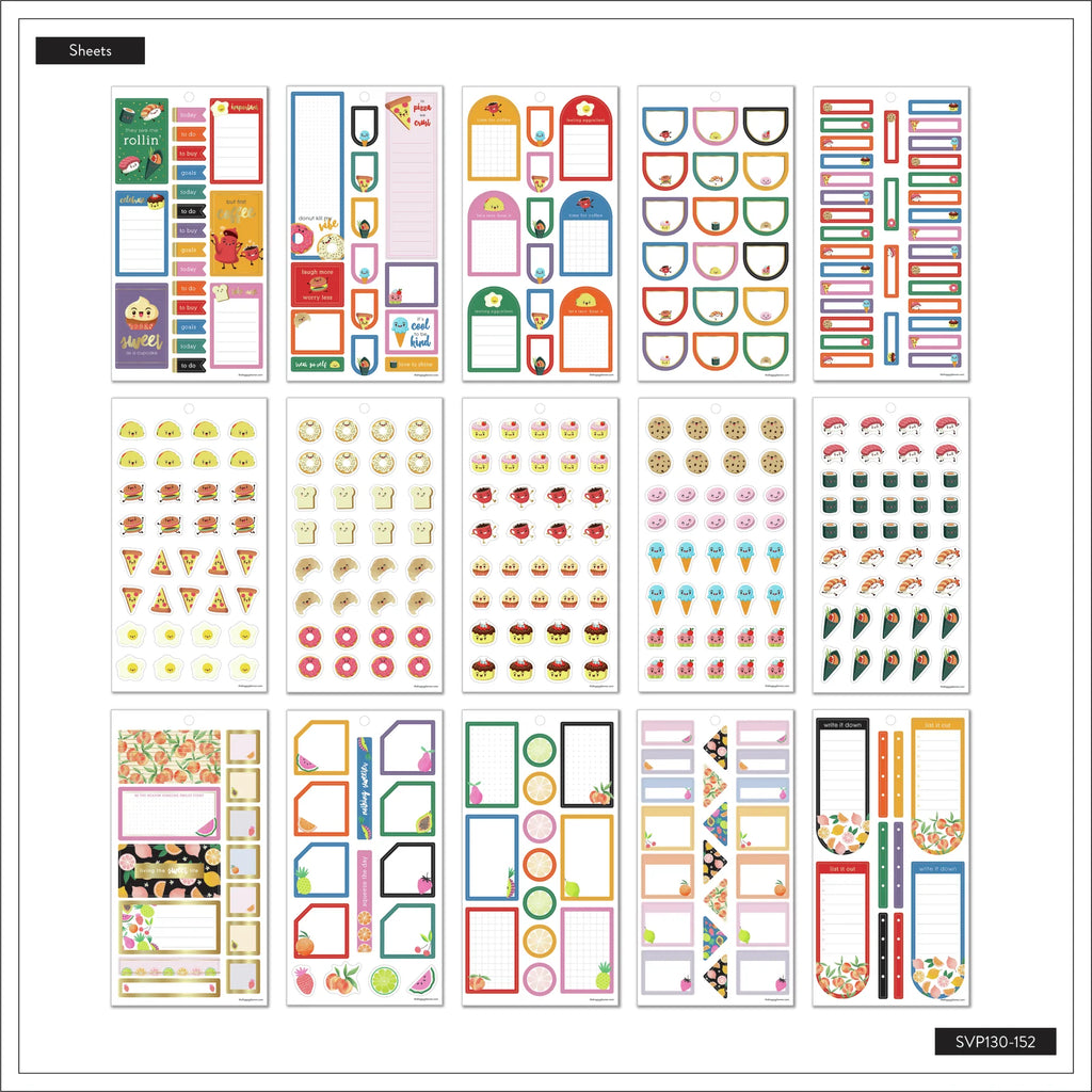 Happy Planner - Value Pack Sticker Happy & Hungry 30 Sheet