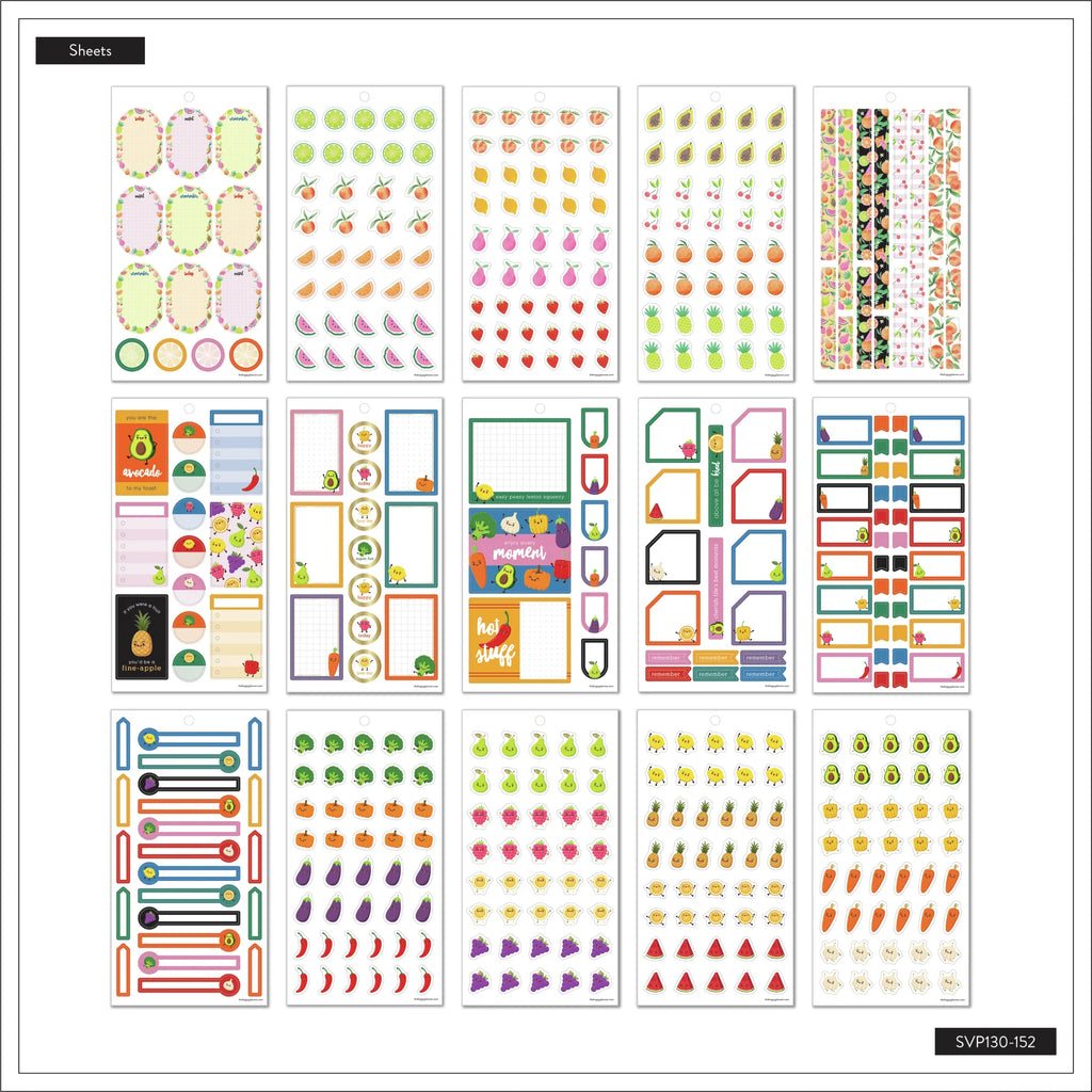 Happy Planner - Value Pack Sticker Happy & Hungry 30 Sheet