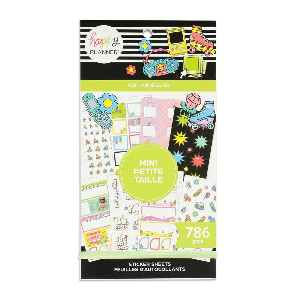 Happy Planner - Value Pack Sticker 90's Mini 30 Sheet