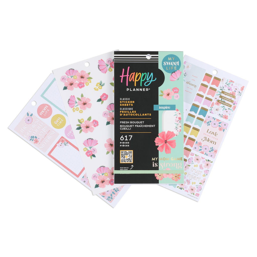 Happy Planner - Value Pack Sticker Fresh Bouquet