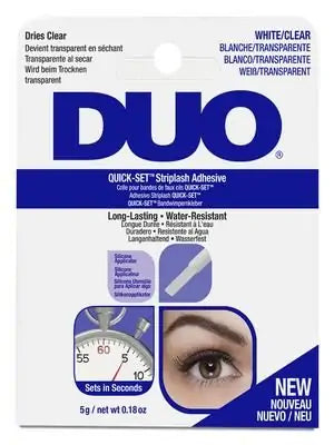 DUO Brush on Strip lash Adhésive by SHECOS- Blanc (Clear) Colle