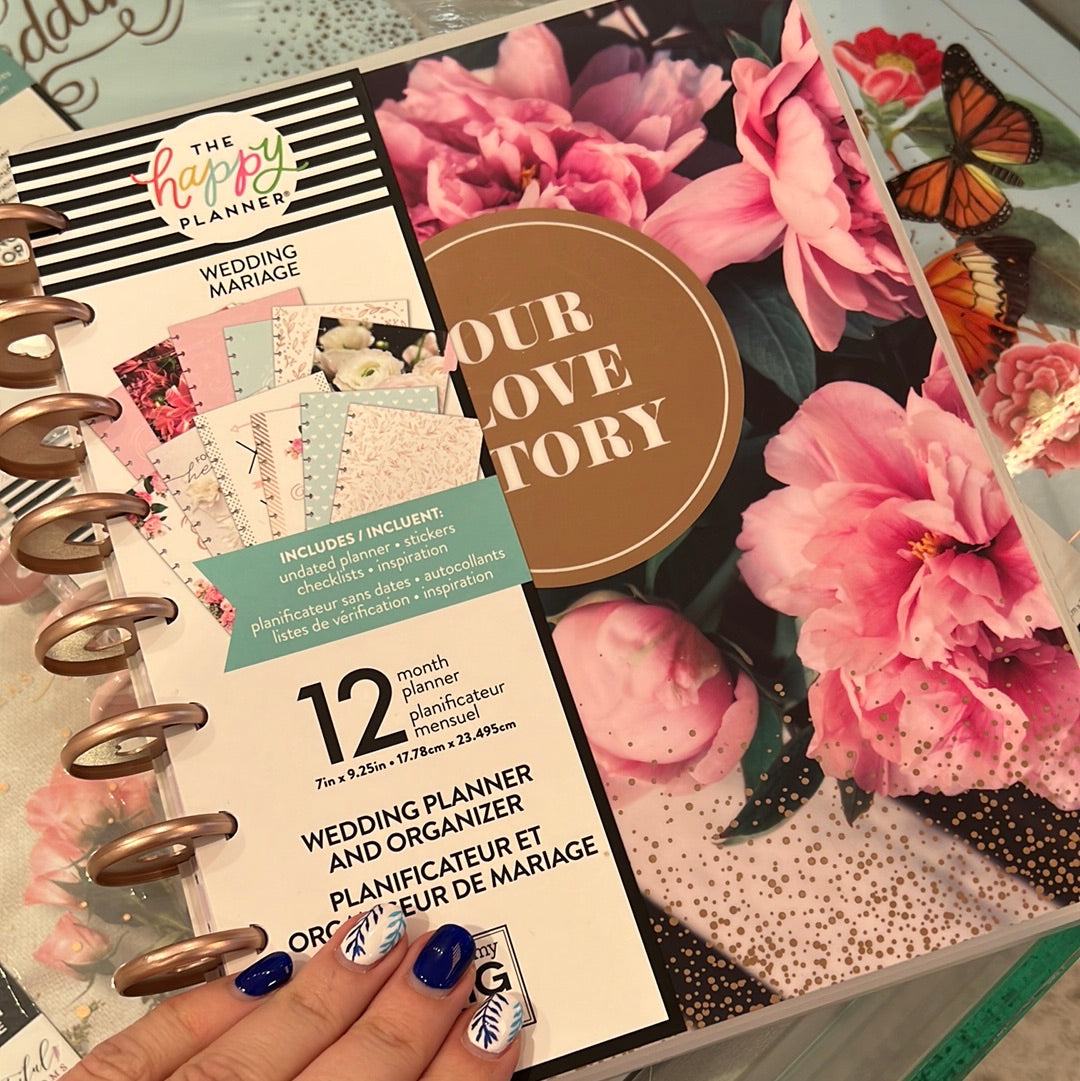 Happy Planner Non daté (12M) Classic Wedding Our Love Story