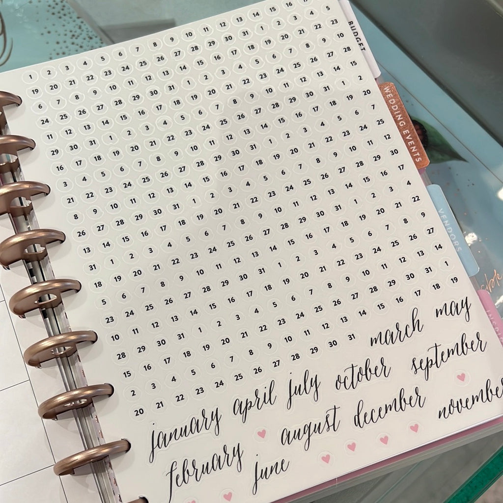 Happy Planner Non daté (12M) Classic Wedding Our Love Story