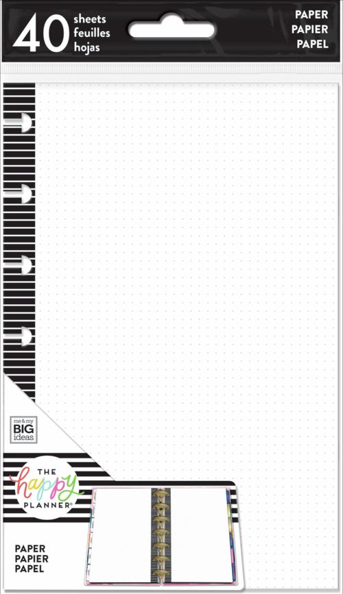 Happy Planner - MINI Half Sheet Fill Dot Grid Happy  Journal